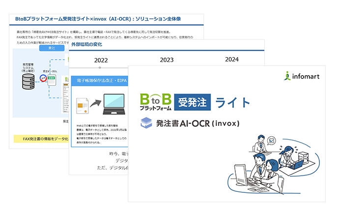 BtoBプラットフォーム受発注ライト 資料イメージ