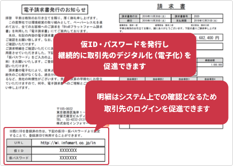 取引先に郵送する請求書のタイプは2種類