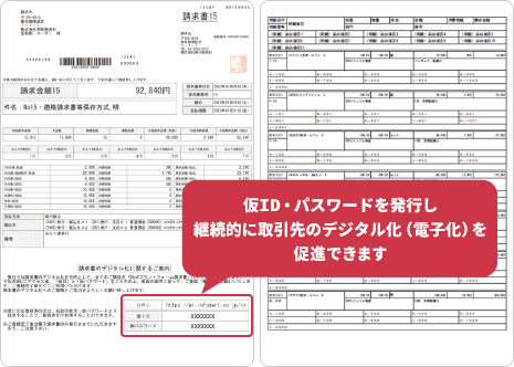 取引先に郵送する請求書のタイプは2種類